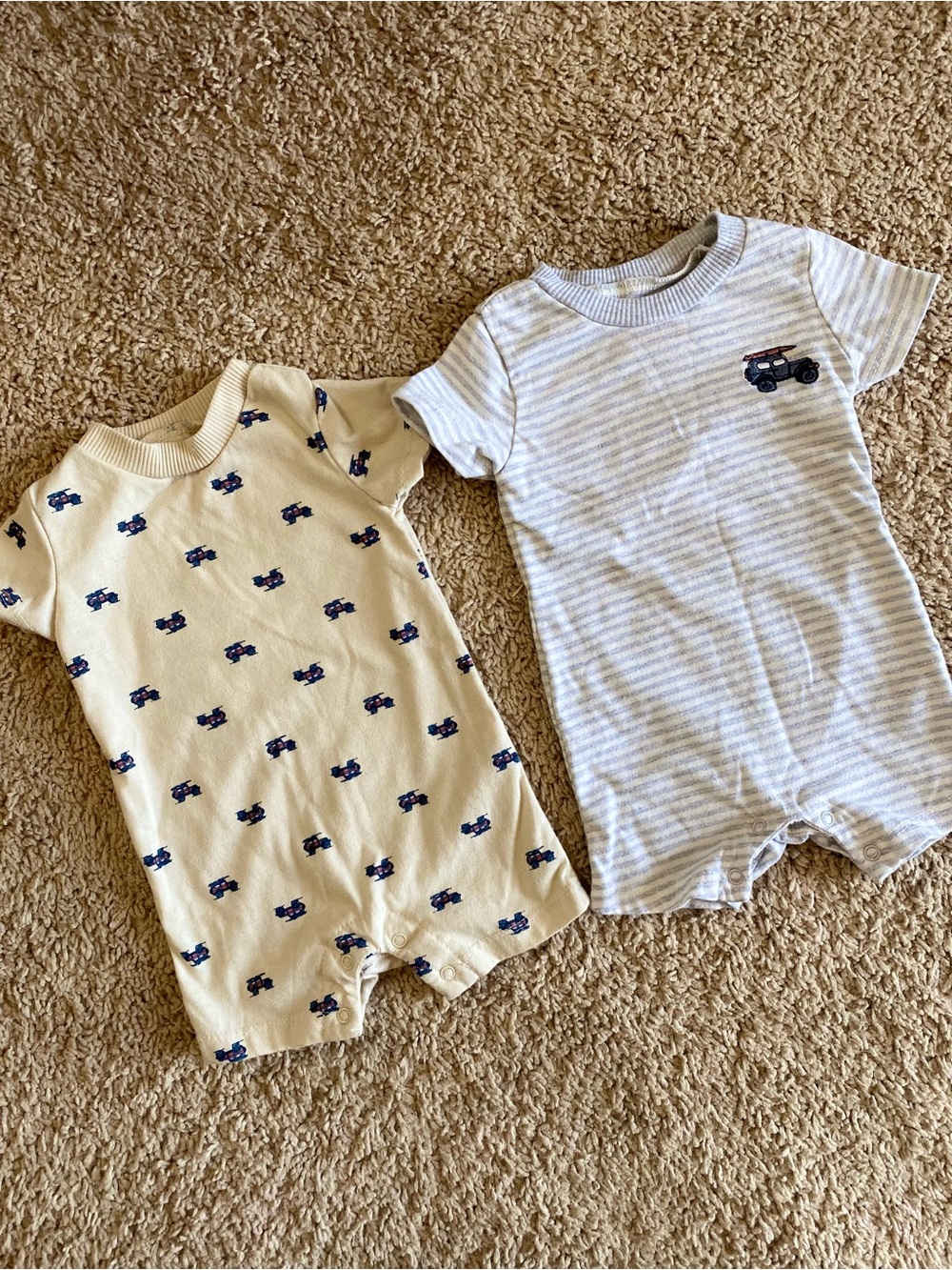 Wrangler boys summer rompers 0-3 months